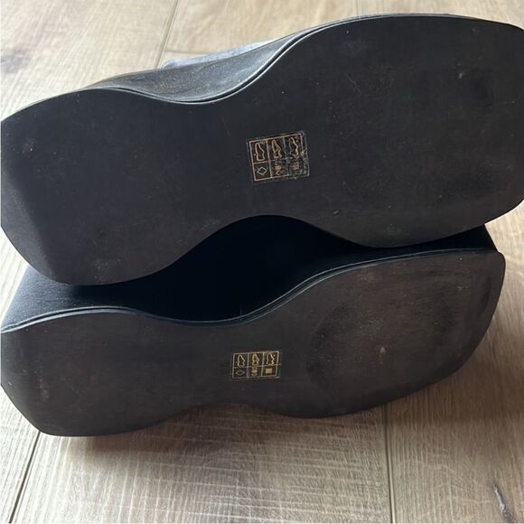 Free People x Jeffrey Campbell Sydney Satin Wedge Heels US 9.5 - Picture 6 of 7